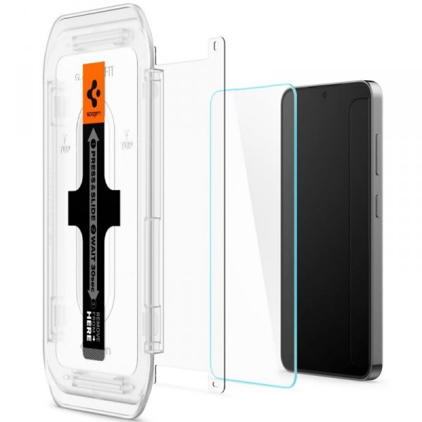 SZKŁO HARTOWANE SPIGEN GLAS.TR ”EZ FIT” 2-PACK GALAXY S24 CLEAR