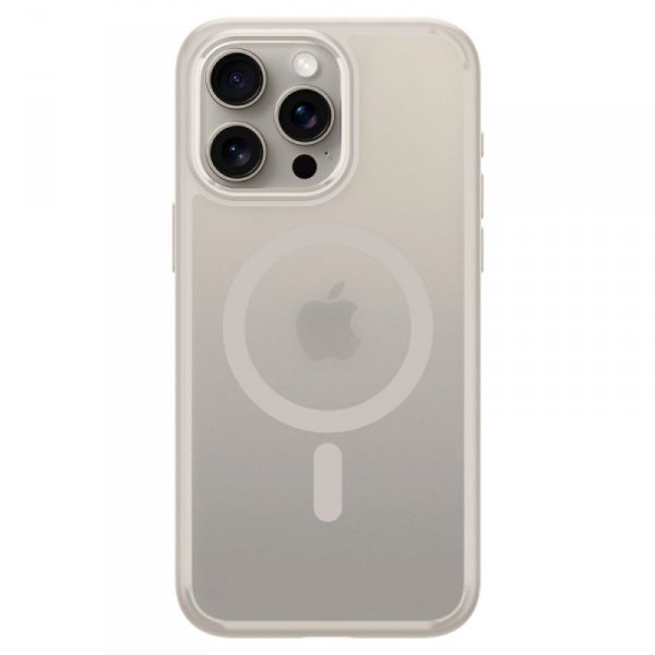 ETUI SPIGEN  ULTRA HYBRID MAG MAGSAFE IPHONE 15 PRO FROST NATURAL TITANIUM