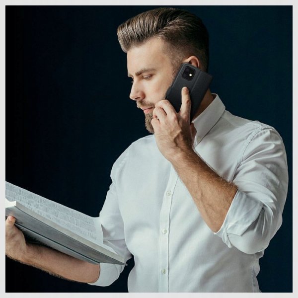 OTWIERANE KSIĄŻKOWE ETUI FUTERAŁ TECH-PROTECT  WALLET SAMSUNG GALAXY XCOVER 7 BLACK