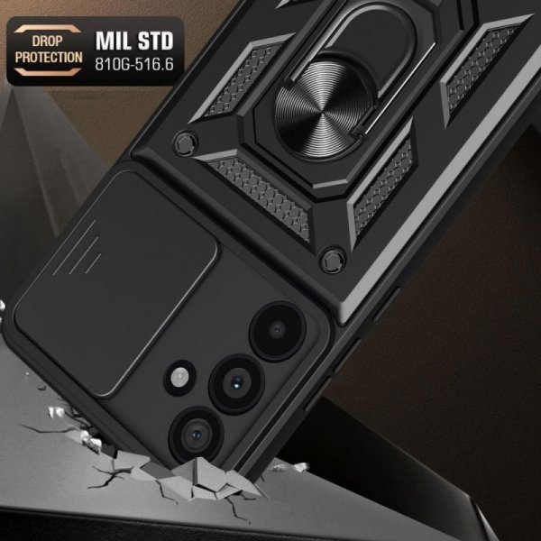 ETUI PANCERNE ETUI PLECKI NAKŁADKA CASE TECH-PROTECT   CAMSHIELD PRO SAMSUNG GALAXY M55 5G BLACK
