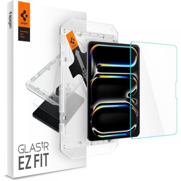 SZKŁO HARTOWANE SPIGEN GLAS.TR ”EZ FIT” IPAD PRO 11 5 / 2024 CLEAR
