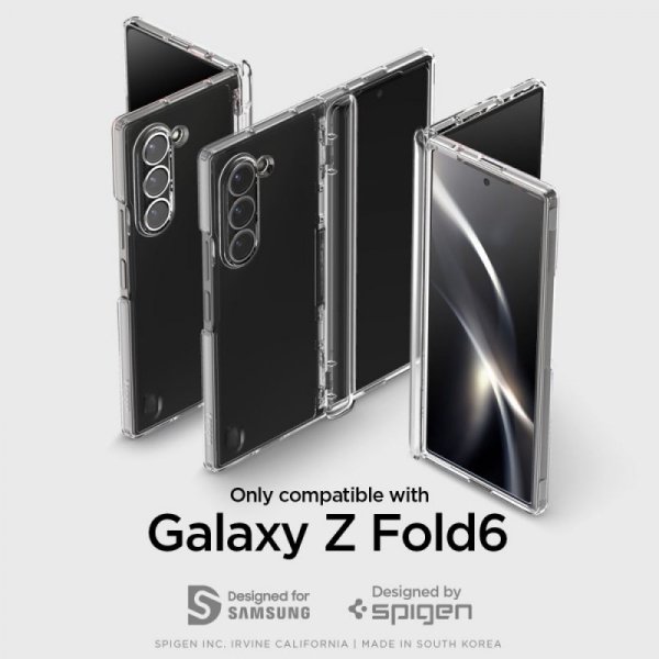 ETUI SPIGEN  ULTRA HYBRID PRO GALAXY Z FOLD 6 CRYSTAL CLEAR