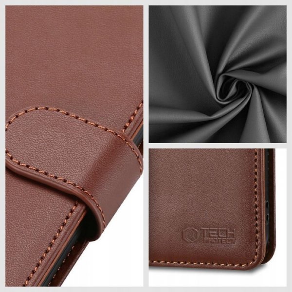 ETUI OTWIERANE KSIĄŻKOWE ETUI FUTERAŁ TECH-PROTECT   WALLET MOTOROLA EDGE 50 FUSION 5G BLACK