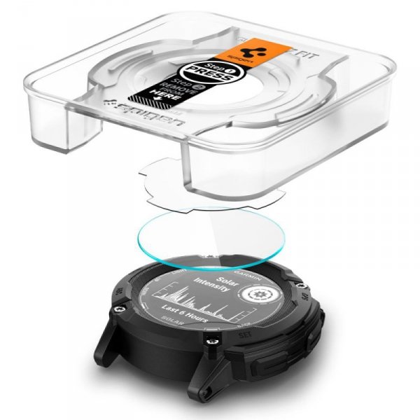 SZKŁO HARTOWANE SPIGEN GLAS.TR ”EZ FIT” 2-PACK GARMIN INSTINCT 2X SOLAR CLEAR