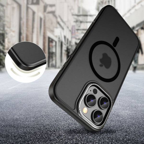 ETUI TECH-PROTECT  MAGEDGE MAGSAFE IPHONE 16 PRO MATTE BLACK/GUNMETAL