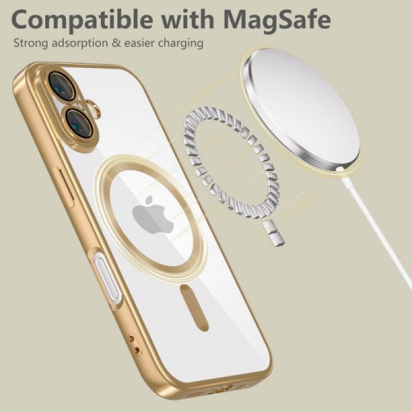 TECH-PROTECT MAGFLEX MAGSAFE IPHONE 16 SHINY GOLD
