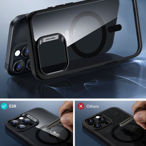 ESR CLASSIC HYBRID HALOLOCK MAGSAFE & TEMPERED GLASS IPHONE 16 PRO CLEAR/BLACK