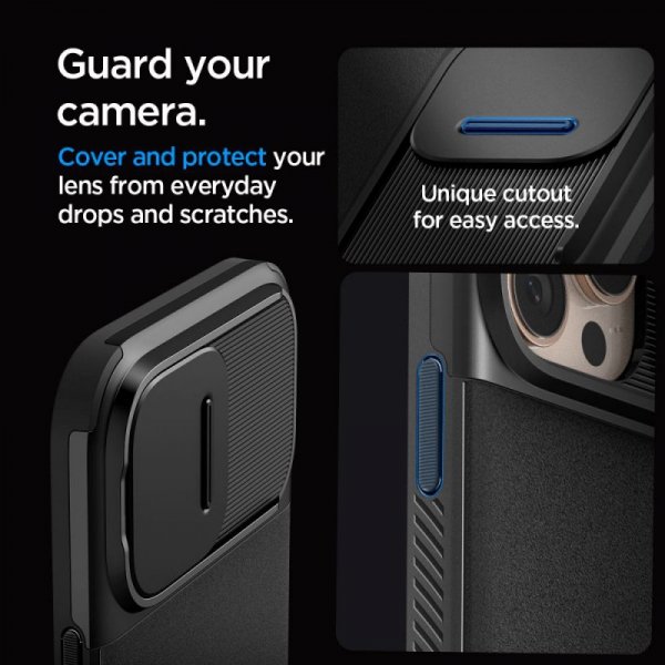 SPIGEN OPTIK ARMOR MAG MAGSAFE IPHONE 16 PRO BLACK