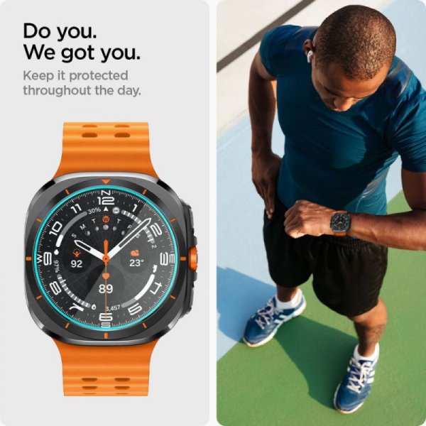 SZKŁO HARTOWANE SPIGEN GLAS.TR ”EZ-FIT” 2-PACK GALAXY WATCH ULTRA (47 MM) CLEAR