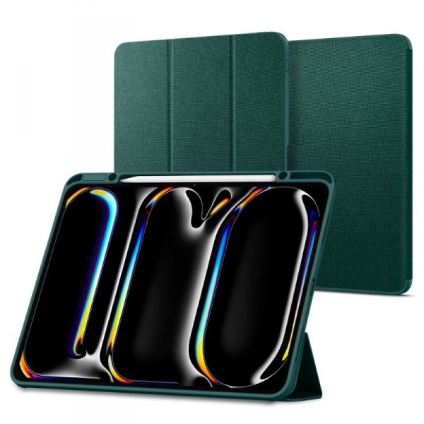 ETUI SPIGEN  URBAN FIT IPAD PRO 13 7 / 2024 MIDNIGHT GREEN