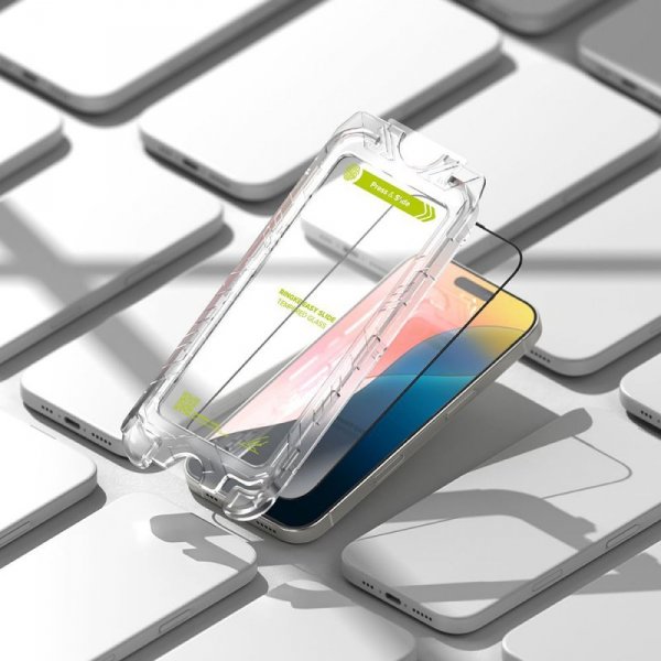SZKŁO HARTOWANE RINGKE EASY SLIDE 2-PACK IPHONE 16 PRO BLACK