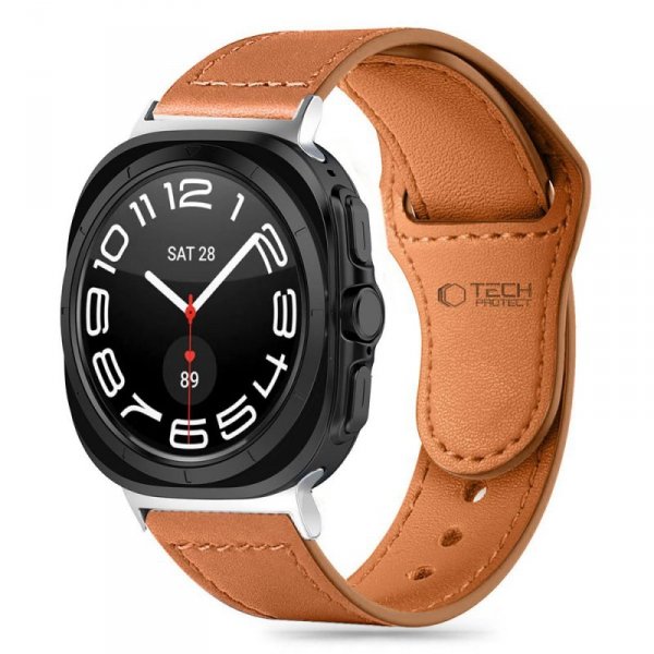 TECH-PROTECT LEATHERFIT SAMSUNG  GALAXY WATCH ULTRA (47 MM) BROWN
