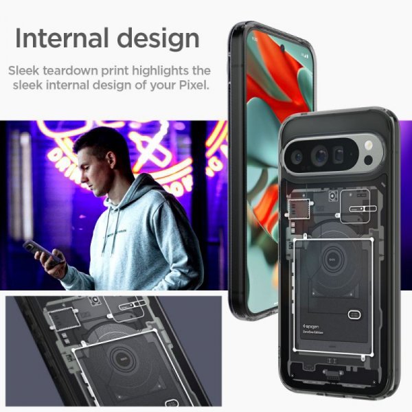 ETUI SPIGEN  ULTRA HYBRID GOOGLE PIXEL 9 PRO XL ZERO ONE