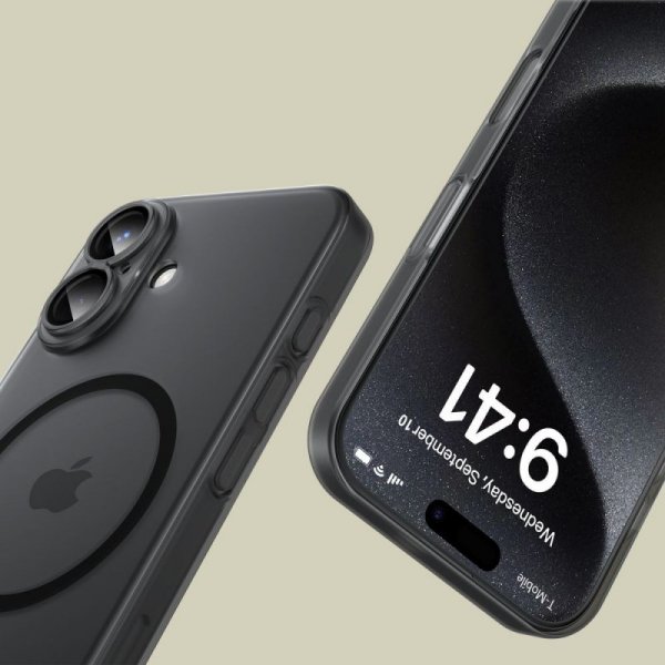 ETUI TECH-PROTECT  MAGSLIM MAGSAFE IPHONE 15 PRO MATTE/BLACK