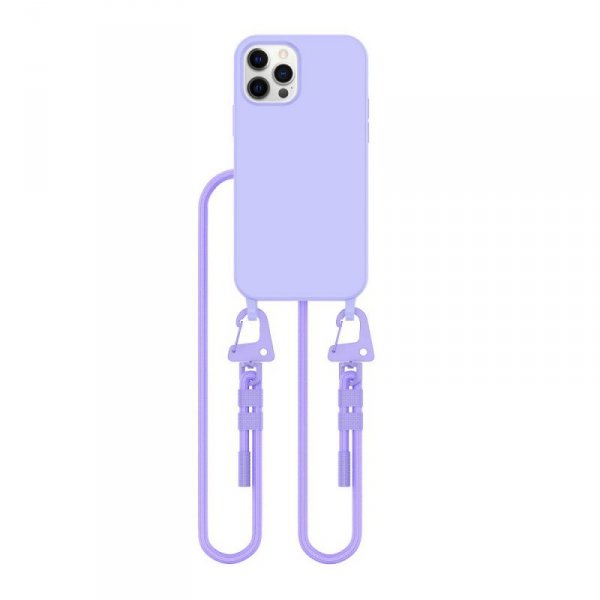 ETUI TECH-PROTECT  MAGNECKLACE MAGSAFE IPHONE 12 / 12 PRO LAVENDER