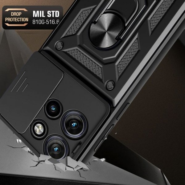 ETUI PANCERNE ETUI PLECKI NAKŁADKA CASE TECH-PROTECT   CAMSHIELD PRO MOTOROLA EDGE 50 NEO / THINKPHONE 25  BLACK