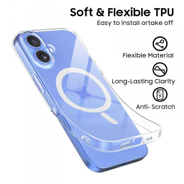 TECH-PROTECT FLEXAIR MAGSAFE IPHONE 16 CLEAR