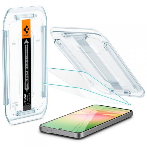 SZKŁO HARTOWANE SPIGEN GLAS.TR ”EZ FIT” 2-PACK GALAXY A56 5G / S24 FE CLEAR