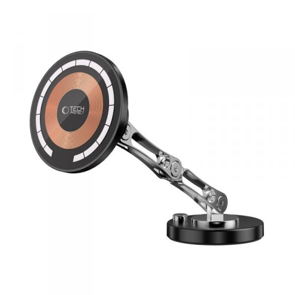 TECH-PROTECT MM15W-V8 MAGNETIC MAGSAFE DASHBOARD CAR MOUNT WIRELESS CHARGER 15W BLACK