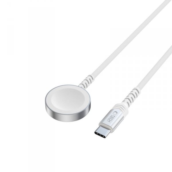 TECH-PROTECT MC01 ULTRABOOST MAGNETIC CHARGER TYPE-C KABEL  120CM APPLE WATCH WHITE