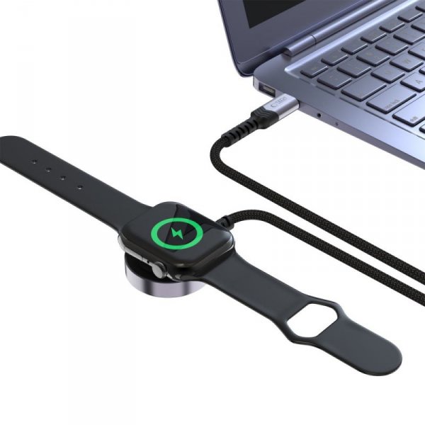 TECH-PROTECT MC01 ULTRABOOST ŁADOWARKA MAGNETYCZNA TYPE-C KABEL  120CM APPLE WATCH BLACK