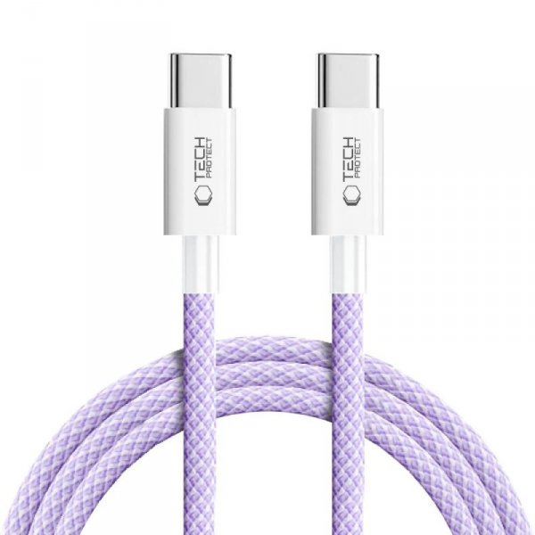 TECH-PROTECT ULTRABOOST LITE TYPE-C KABEL  PD60W/3A 200CM MAUVE