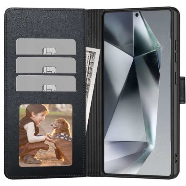 OTWIERANE KSIĄŻKOWE ETUI FUTERAŁ TECH-PROTECT  WALLET MOTOROLA MOTO G15 / G15 POWER MATTE BLACK