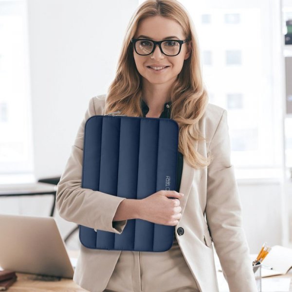 TECH-PROTECT FLUFFY LAPTOP 15-16 NAVY BLUE