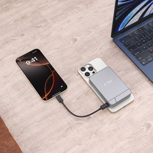 TECH-PROTECT PB15 LIFEMAG MAGSAFE POWER BANK 10000MAH SPACE GREY