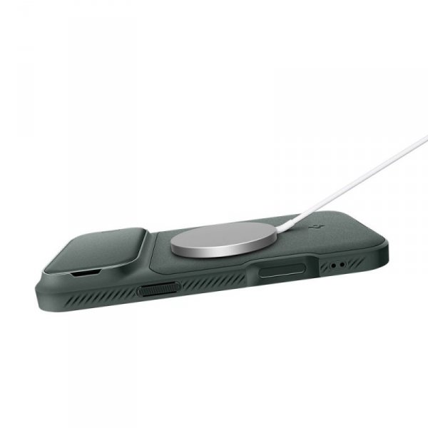 Etui Spigen Optik Armor Mag MagSafe do iPhone 17 Pro Abyss Green (Morska Zieleń)