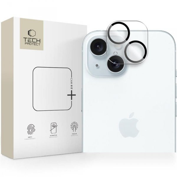 OSŁONA APARATU TECH-PROTECT CAM FIT+ IPHONE 14  / 14 PLUS / 15 / 15 PLUS CLEAR