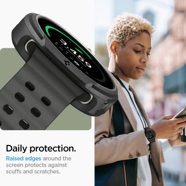 Etui Spigen Liquid Air do Samsung Galaxy Watch 8 Classic (46mm) – Matowy Czarny (Matte Black)