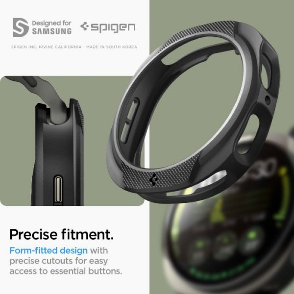 Etui Spigen Liquid Air do Samsung Galaxy Watch 8 (40mm) – Matowy Czarny (Matte Black)