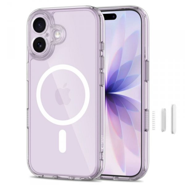 Przezroczyste Etui MagSafe Tech-Protect MagPeak CC do iPhone 17 Clear