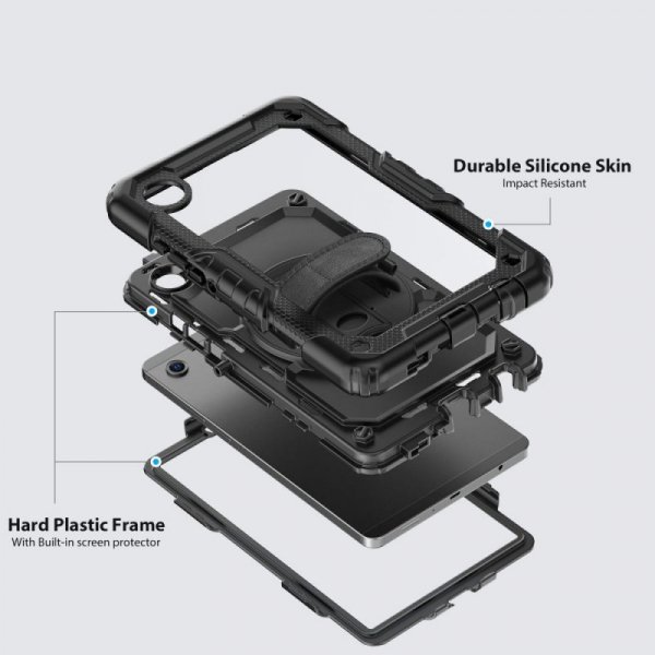 Pancerne Etui do Samsung Galaxy Tab A9 / A11 8.7 - Tech-Protect Solid - Czarne