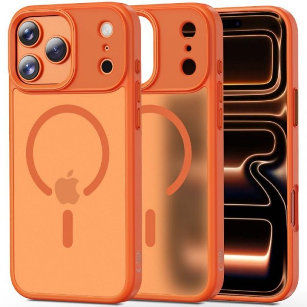 Etui Magnetyczne Tech-Protect MagMat MagSafe do iPhone 17 Pro Matte Cosmic Orange (Matowy Pomarańcz)