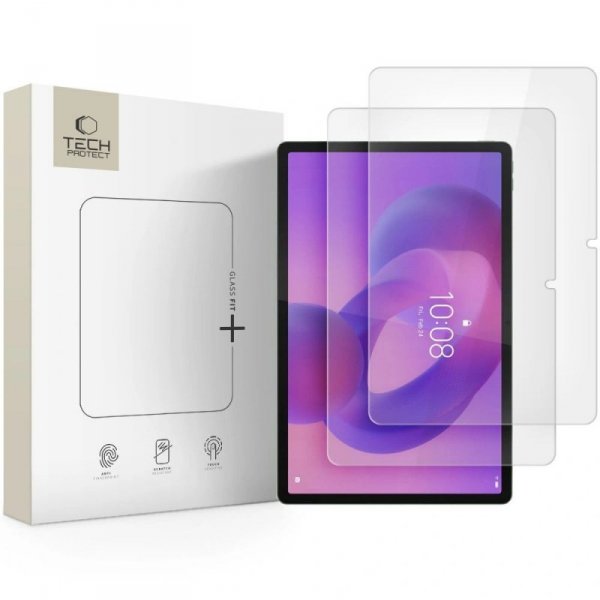 Szkło Hartowane Tech-Protect Glass Fit+ 2-Pack do Lenovo Idea Tab Plus 12.1 TB-361 Clear