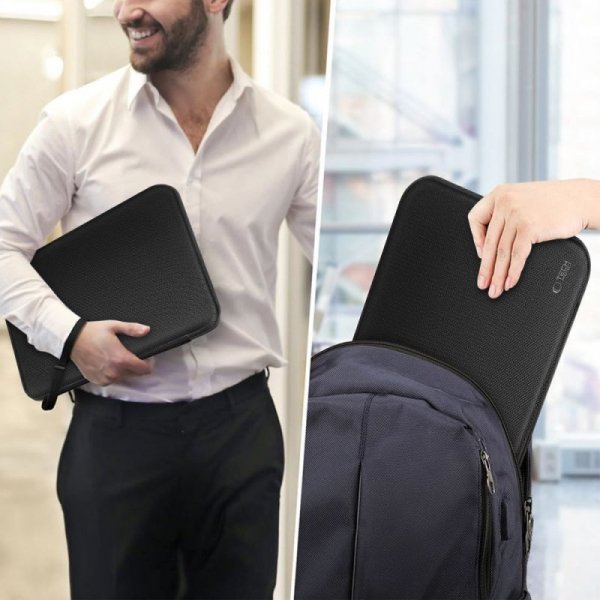 Sztywne Etui Ochronne Tech-Protect HardPouch do Laptopa 15-16 Cali Black