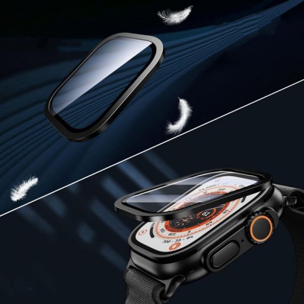 Szkło Hartowane z Ramką Tech-Protect Glass Ring do Apple Watch Ultra 1 / 2 / 3 (49 mm) Cosmic Orange