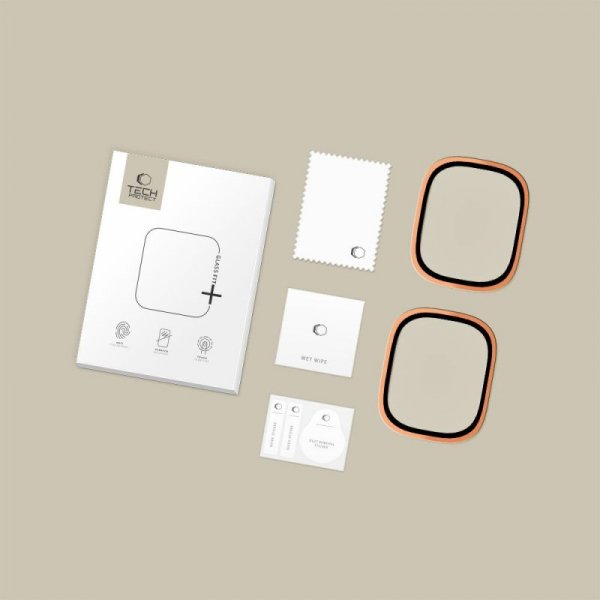 Szkło Hartowane z Ramką Tech-Protect Glass Ring do Apple Watch Ultra 1 / 2 / 3 (49 mm) Cosmic Orange