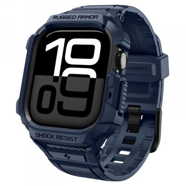 Etui z Paskiem Spigen Rugged Armor Pro V2 do Apple Watch 10/11 (42mm) – Granatowe