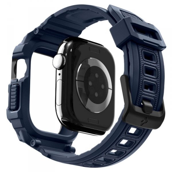 Etui z Paskiem Spigen Rugged Armor Pro V2 do Apple Watch 10/11 (42mm) – Granatowe