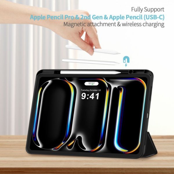 Tech-Protect SC Pen – Etui z Miejscem na Rysik do iPad Pro 11 M4 (2024) – Black