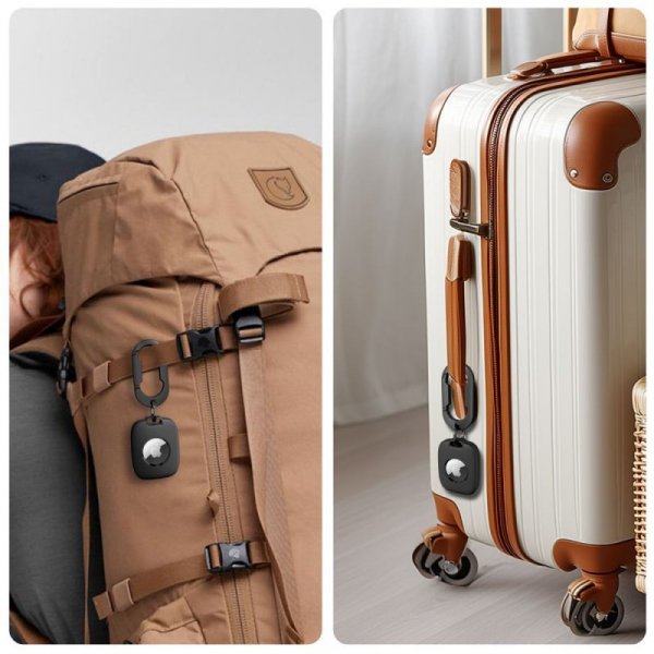 Case Brelok do AirTag 1 / 2 Tech-Protect Velar Czarny Pancerny