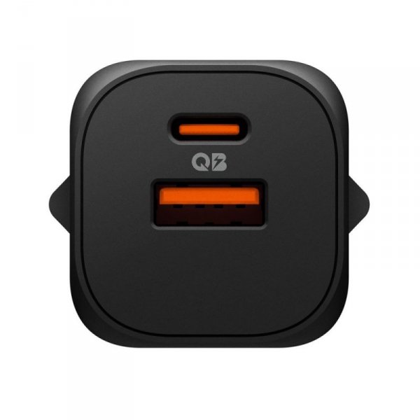 Ładowarka Sieciowa Spigen 35W 2-Porty USB-C + ASB-A Czarna