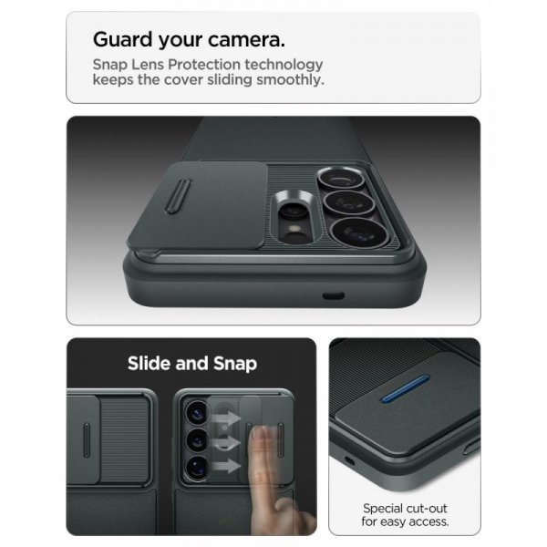 Etui Spigen Optik Armor do Samsung Galaxy S26 Ultra Abyss Green (Morska Zieleń)