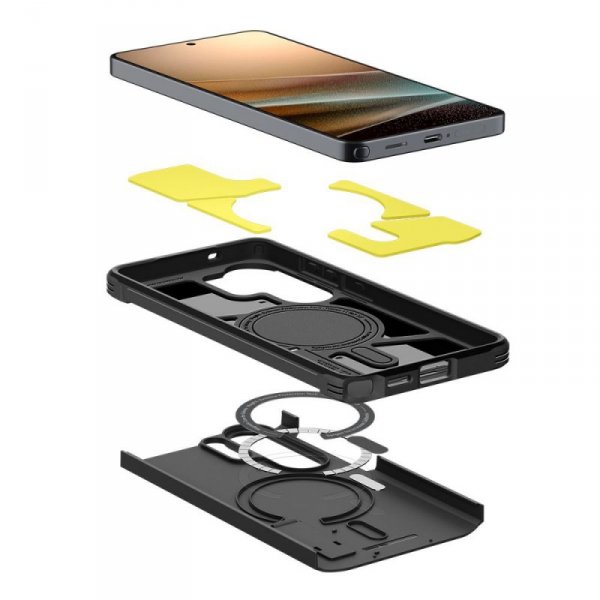 Etui Spigen Tough Armor Mag MagSafe do Samsung Galaxy S26 Ultra Black (Czarny)