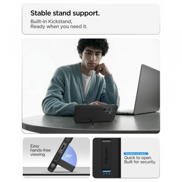 Etui Spigen Tough Armor Mag MagSafe do Samsung Galaxy S26 Ultra Black (Czarny)