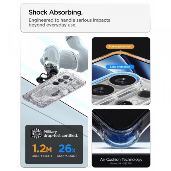 Etui Spigen Ultra Hybrid Mag MagSafe do Samsung Galaxy S26 Ultra Zero One White