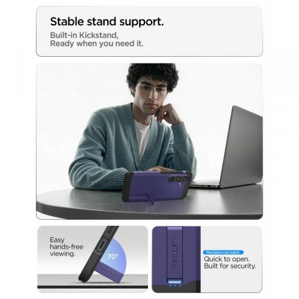 Etui Spigen Tough Armor Mag MagSafe do Samsung Galaxy S26+ PLUS Ash Violet